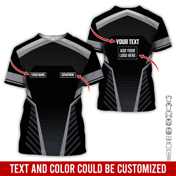 Personalized Name And Text Color Over Printed Clothes SU806