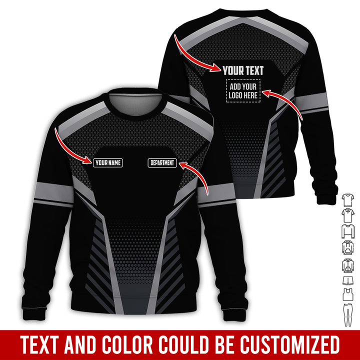 Personalized Name And Text Color Over Printed Clothes SU806