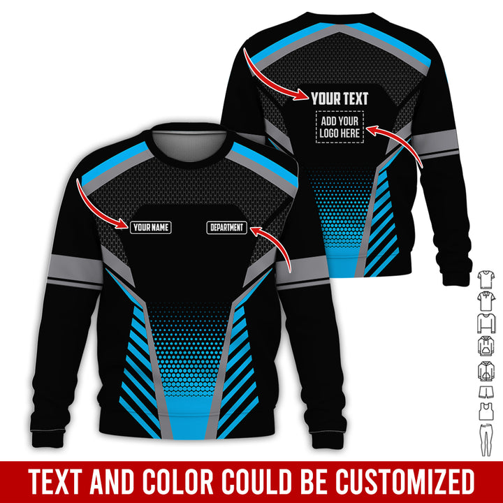 Personalized Name And Text Color Over Printed Clothes SU806