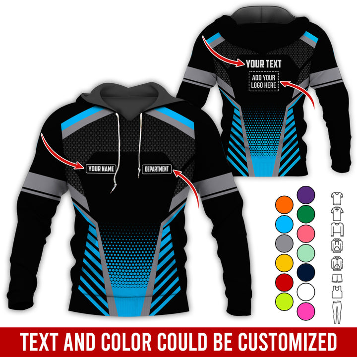 Personalized Name And Text Color Over Printed Clothes SU806