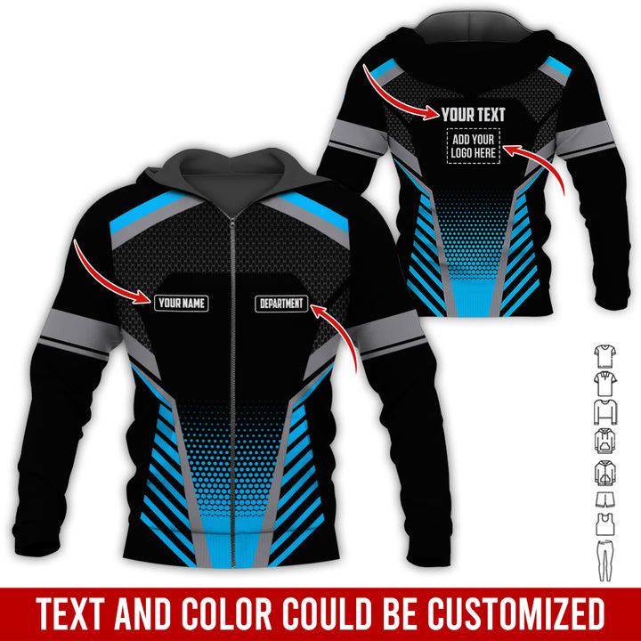 Personalized Name And Text Color Over Printed Clothes SU806