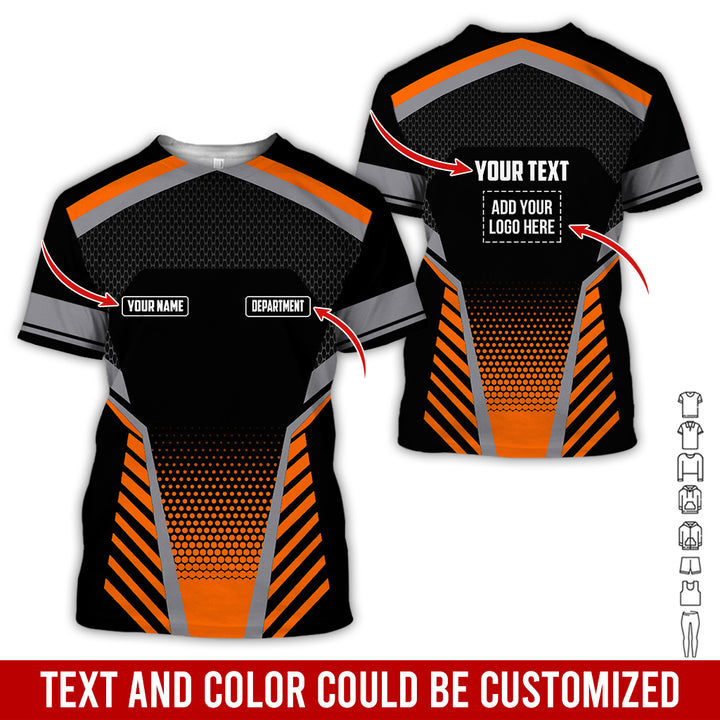 Personalized Name And Text Color Over Printed Clothes SU806