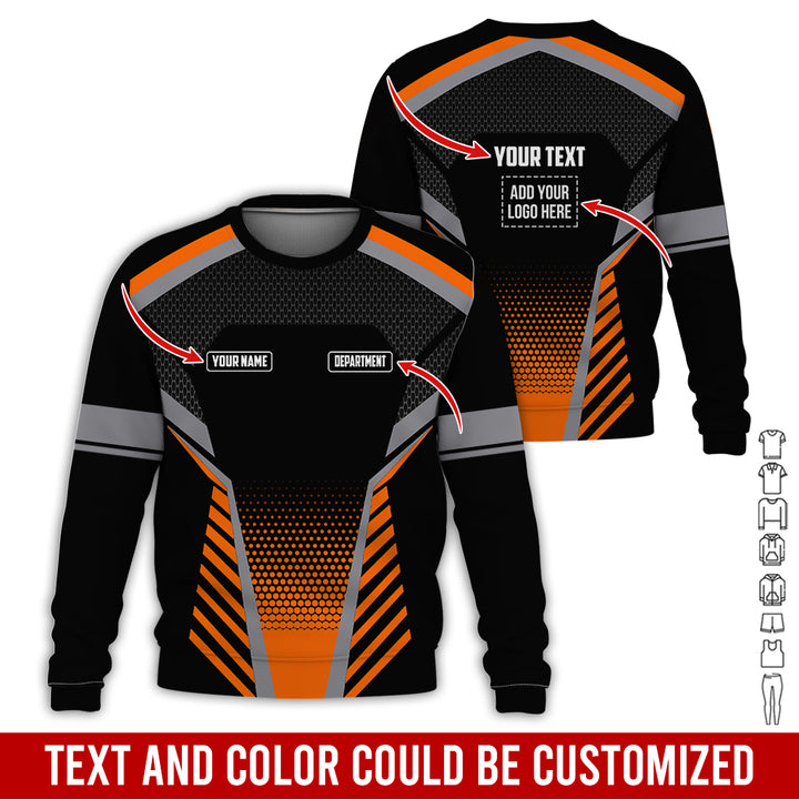 Personalized Name And Text Color Over Printed Clothes SU806