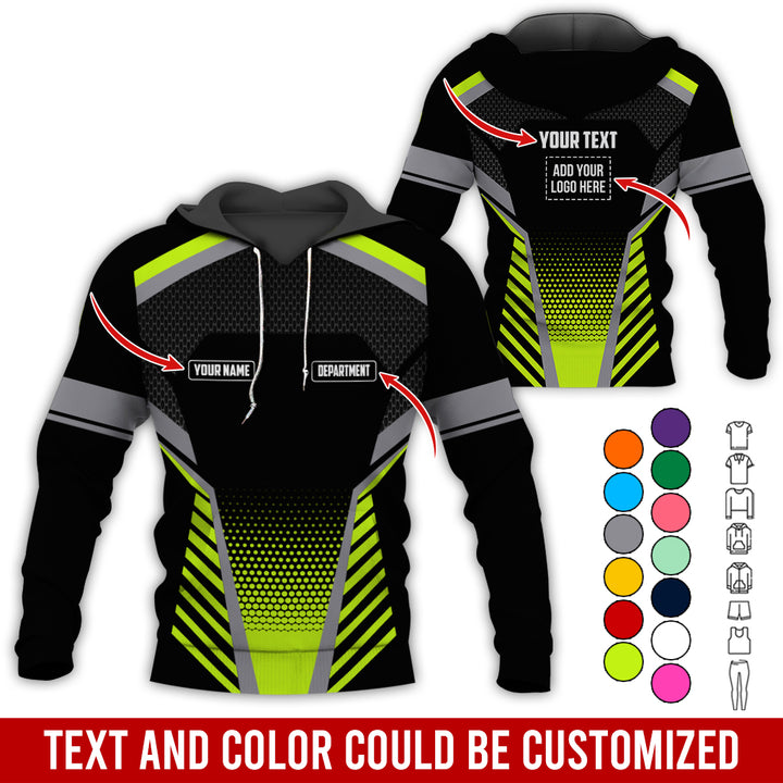 Personalized Name And Text Color Over Printed Clothes SU806