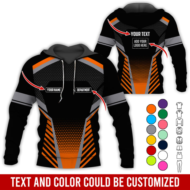 Personalized Name And Text Color Over Printed Clothes SU806