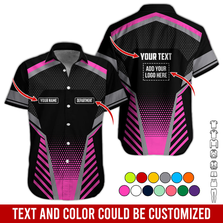 Personalized Name And Text Color Over Printed Clothes SU806