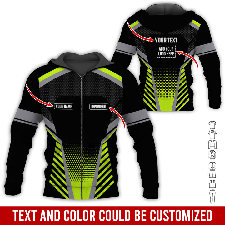 Personalized Name And Text Color Over Printed Clothes SU806