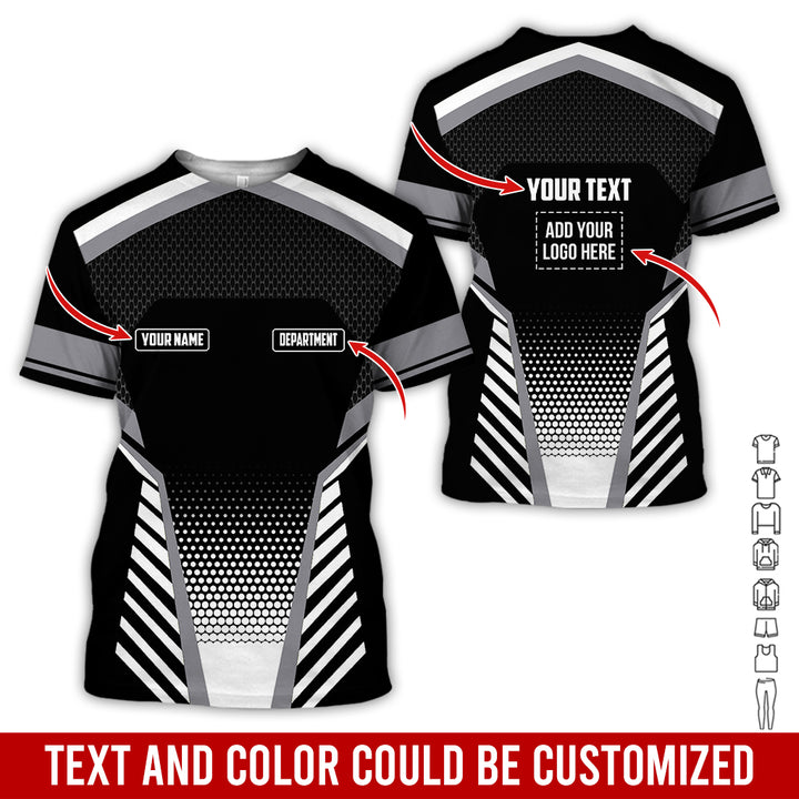 Personalized Name And Text Color Over Printed Clothes SU806