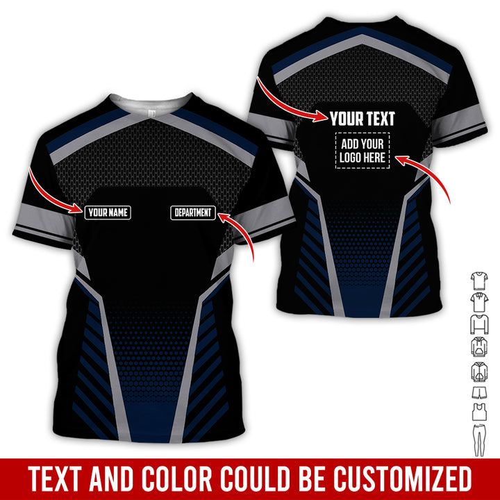 Personalized Name And Text Color Over Printed Clothes SU806