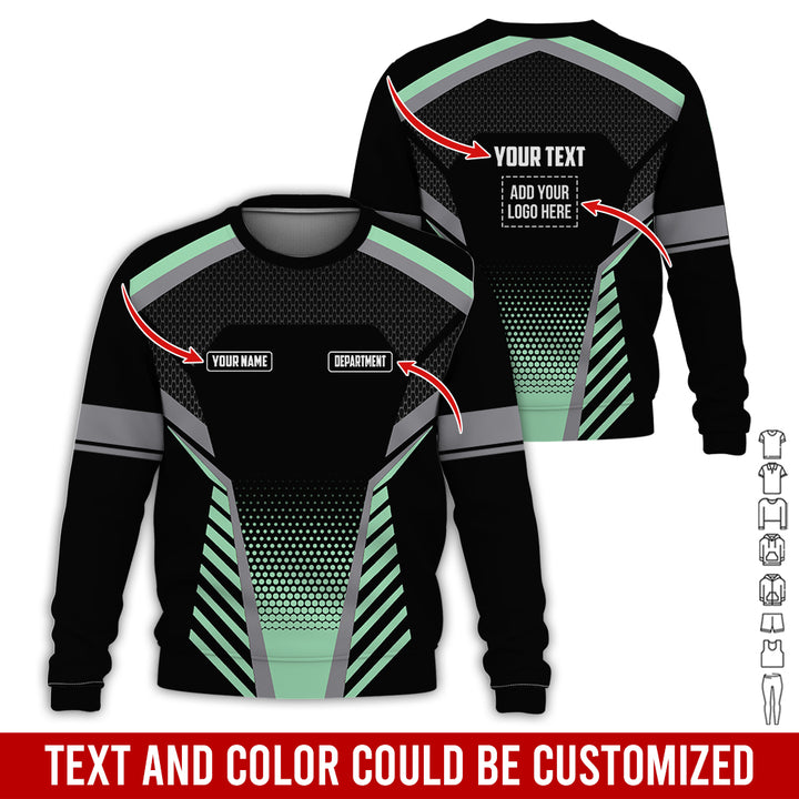 Personalized Name And Text Color Over Printed Clothes SU806