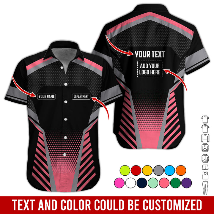 Personalized Name And Text Color Over Printed Clothes SU806