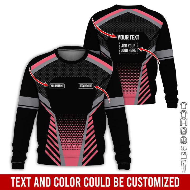 Personalized Name And Text Color Over Printed Clothes SU806