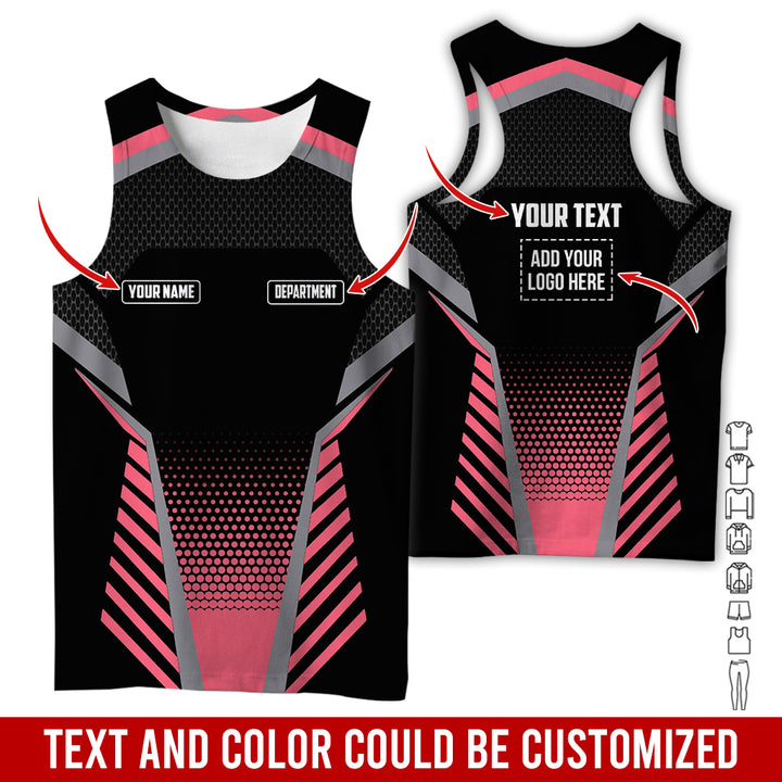 Personalized Name And Text Color Over Printed Clothes SU806