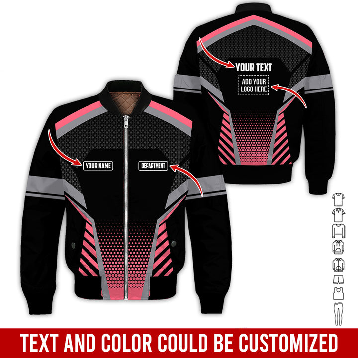 Personalized Name And Text Color Over Printed Clothes SU806