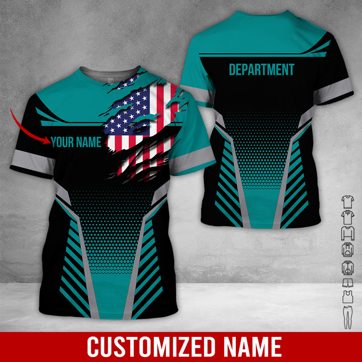 Custom Workwear Style 3D All Over Printed Clothes DV898
