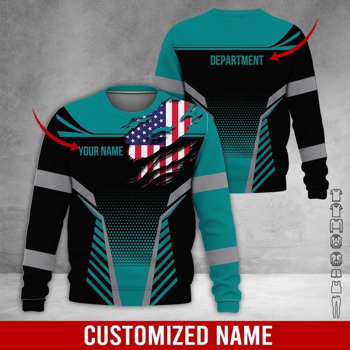 Custom Workwear Style 3D All Over Printed Clothes DV898