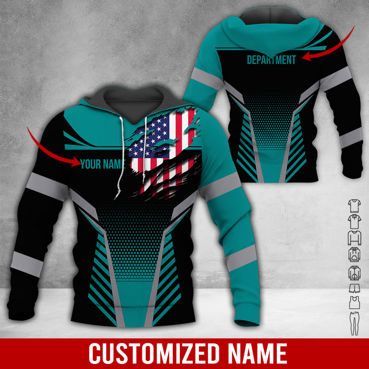 Custom Workwear Style 3D All Over Printed Clothes DV898