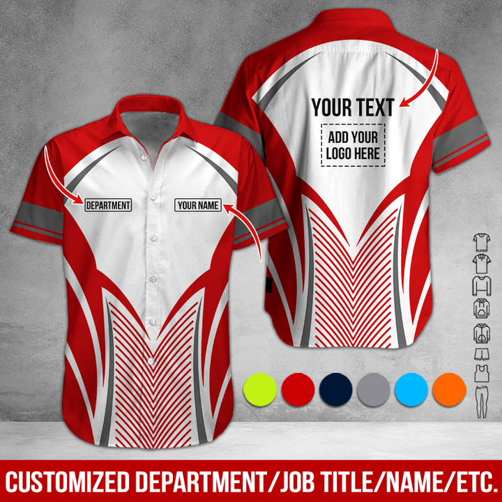 Customized Text Heavy Equipment Uniform Full Colors All Over Printed Clothes SC128