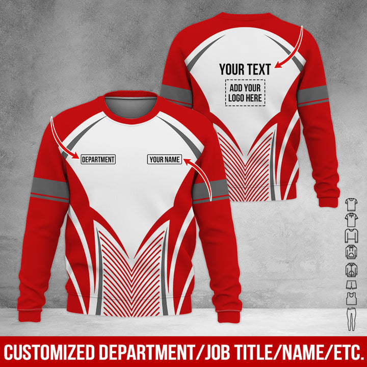 Customized Text Heavy Equipment Uniform Full Colors All Over Printed Clothes SC128