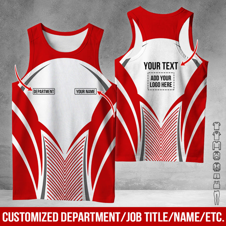 Customized Text Heavy Equipment Uniform Full Colors All Over Printed Clothes SC128