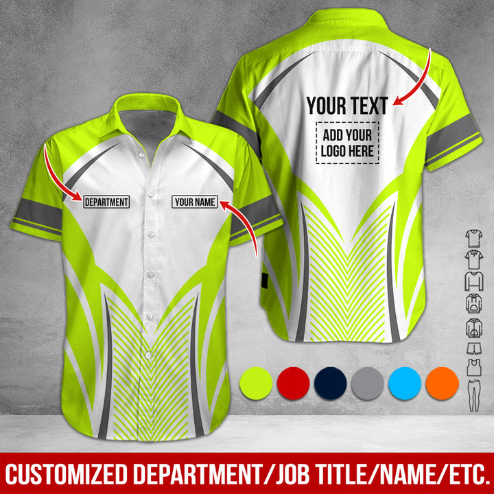 Customized Text Heavy Equipment Uniform Full Colors All Over Printed Clothes SC128