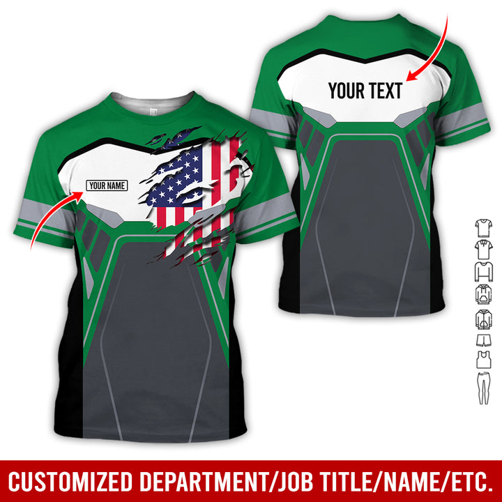 Custom Workwear Style 3D All Over Printed Clothes AY209