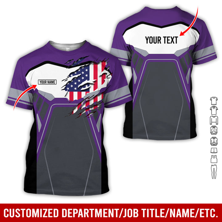 Custom Workwear Style 3D All Over Printed Clothes AY209
