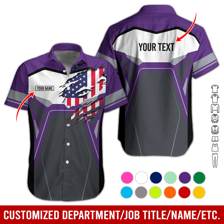 Custom Workwear Style 3D All Over Printed Clothes AY209