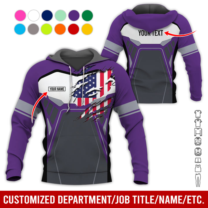 Custom Workwear Style 3D All Over Printed Clothes AY209