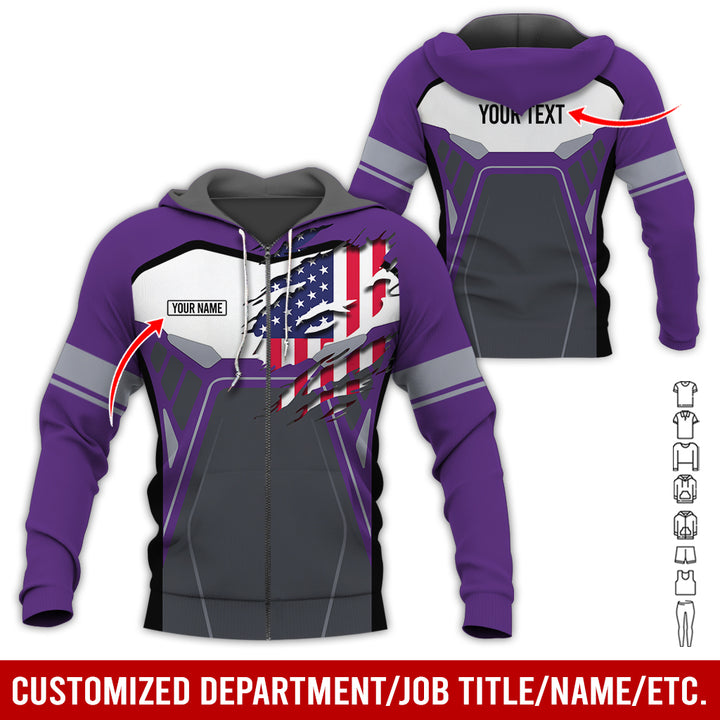 Custom Workwear Style 3D All Over Printed Clothes AY209