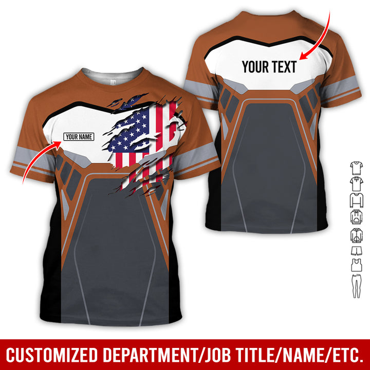 Custom Workwear Style 3D All Over Printed Clothes AY209