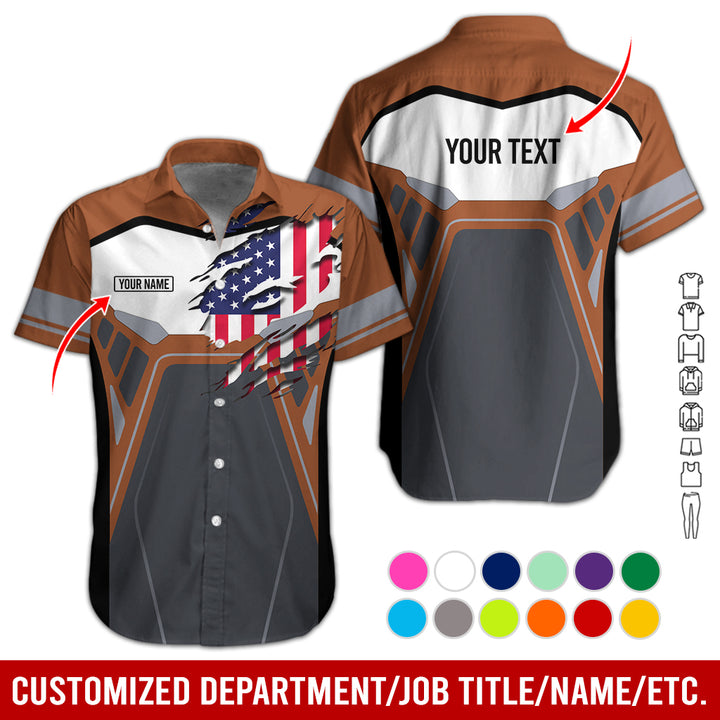 Custom Workwear Style 3D All Over Printed Clothes AY209