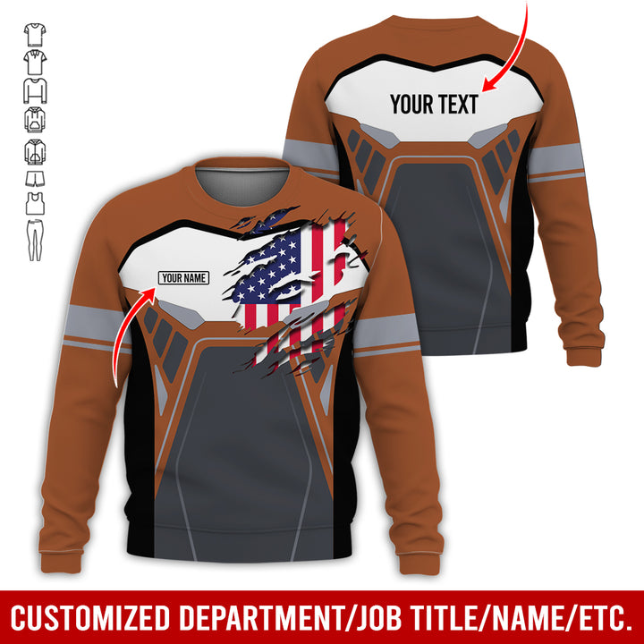 Custom Workwear Style 3D All Over Printed Clothes AY209
