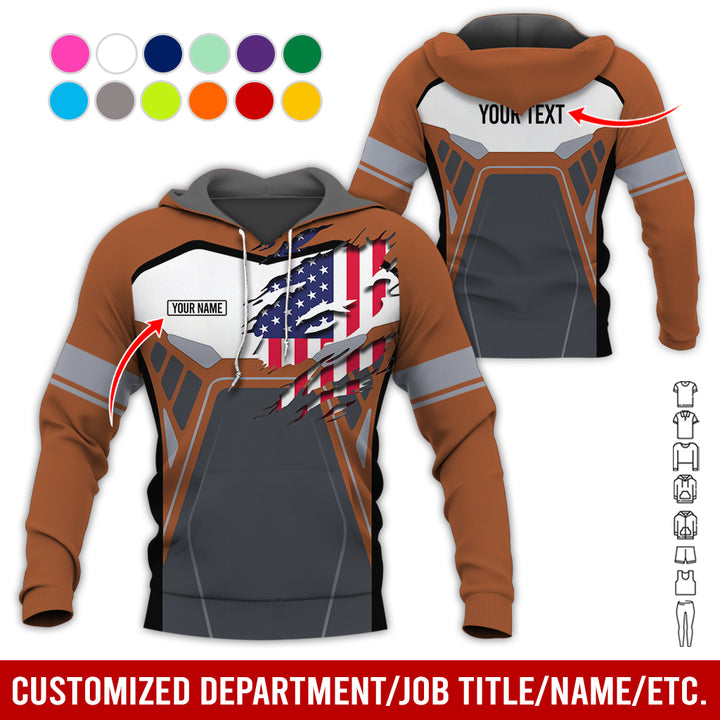 Custom Workwear Style 3D All Over Printed Clothes AY209