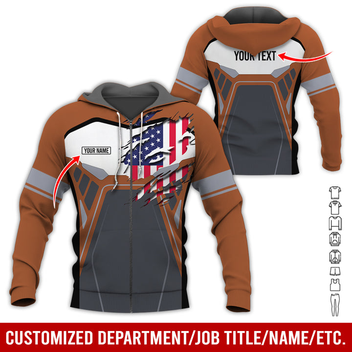 Custom Workwear Style 3D All Over Printed Clothes AY209