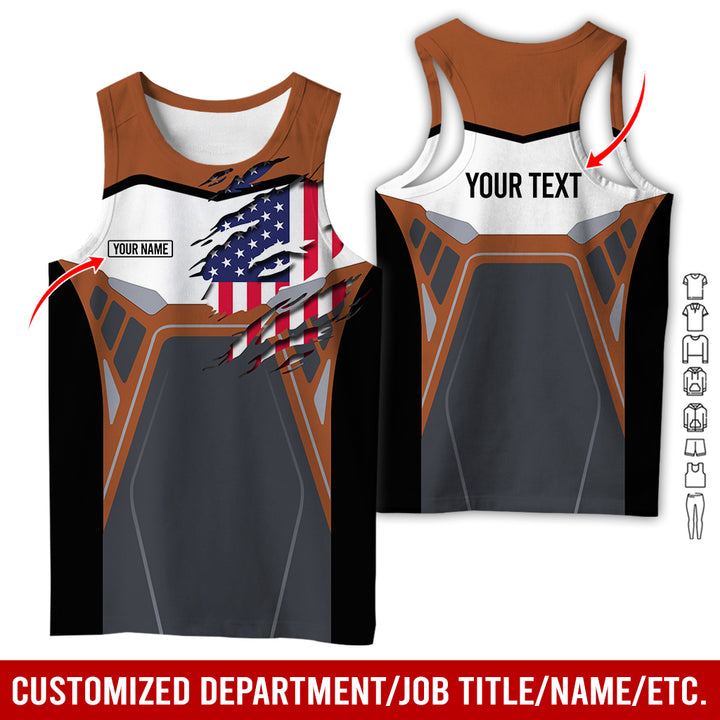 Custom Workwear Style 3D All Over Printed Clothes AY209