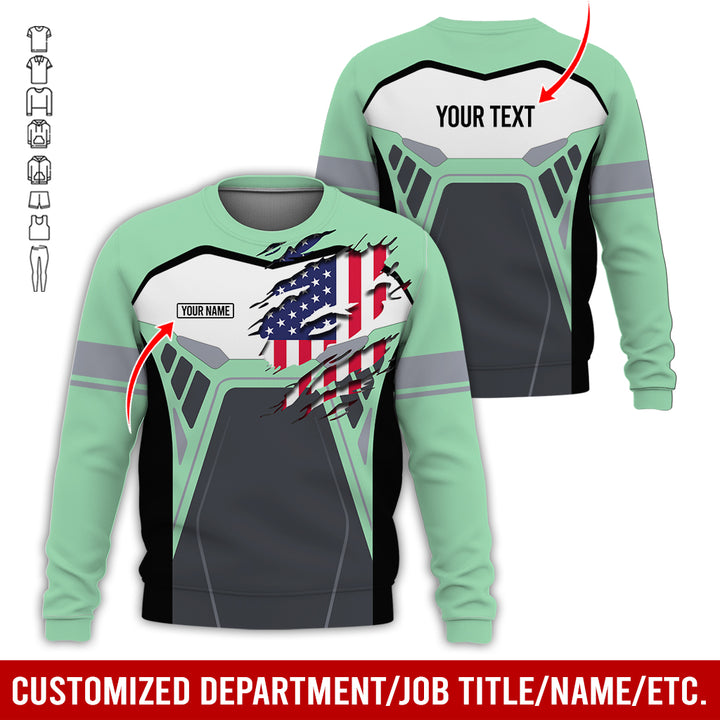 Custom Workwear Style 3D All Over Printed Clothes AY209