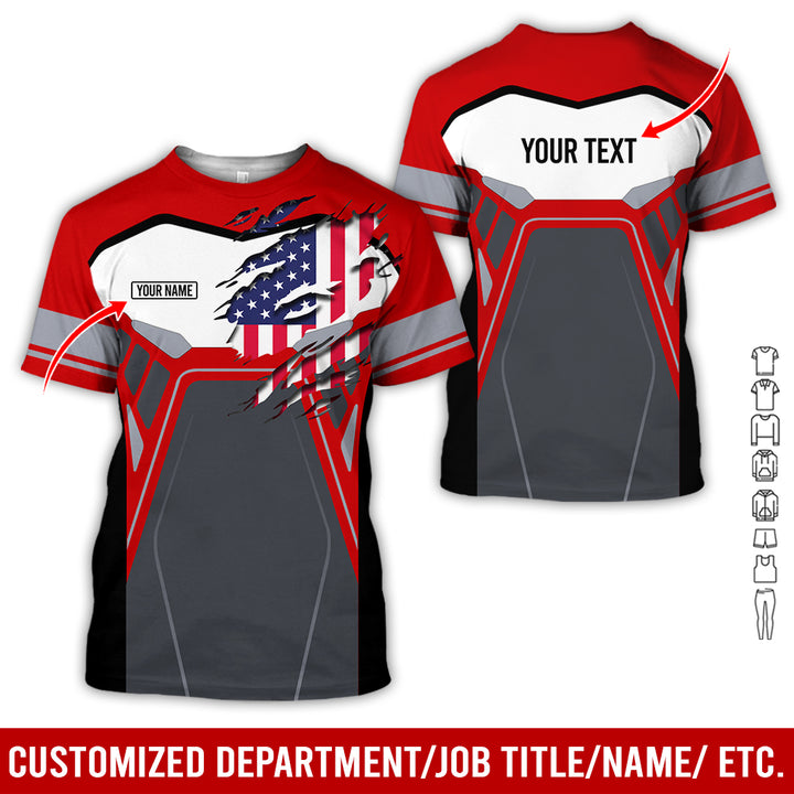 Custom Workwear Style 3D All Over Printed Clothes AY209