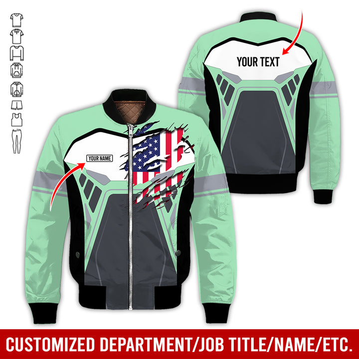 Custom Workwear Style 3D All Over Printed Clothes AY209