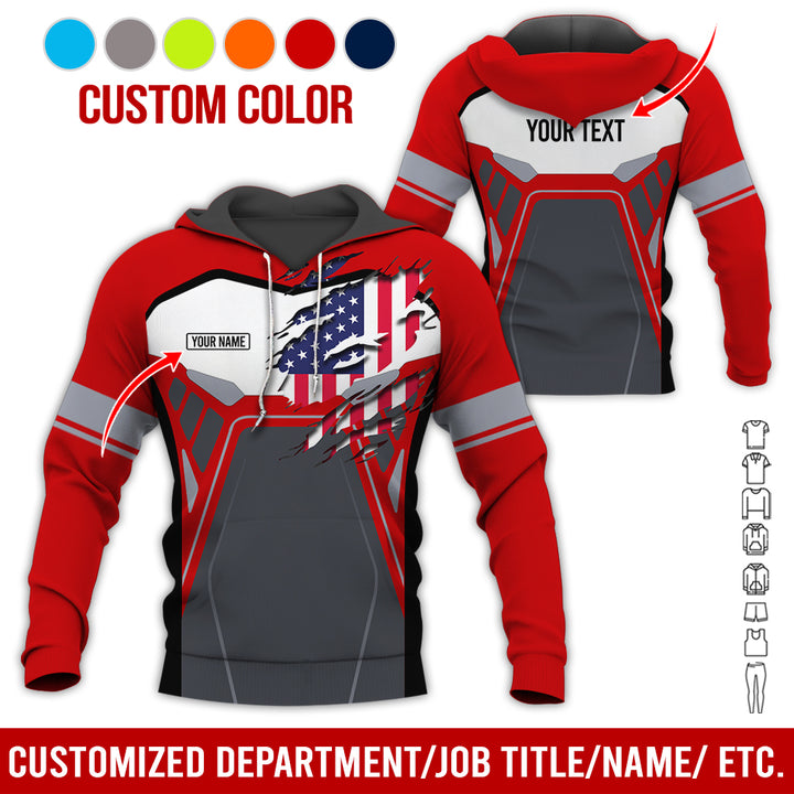 Custom Workwear Style 3D All Over Printed Clothes AY209