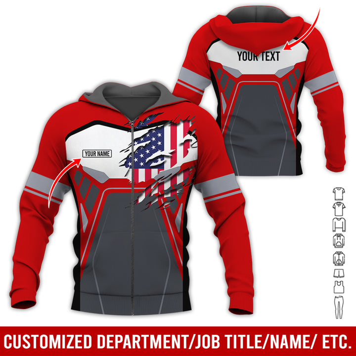 Custom Workwear Style 3D All Over Printed Clothes AY209