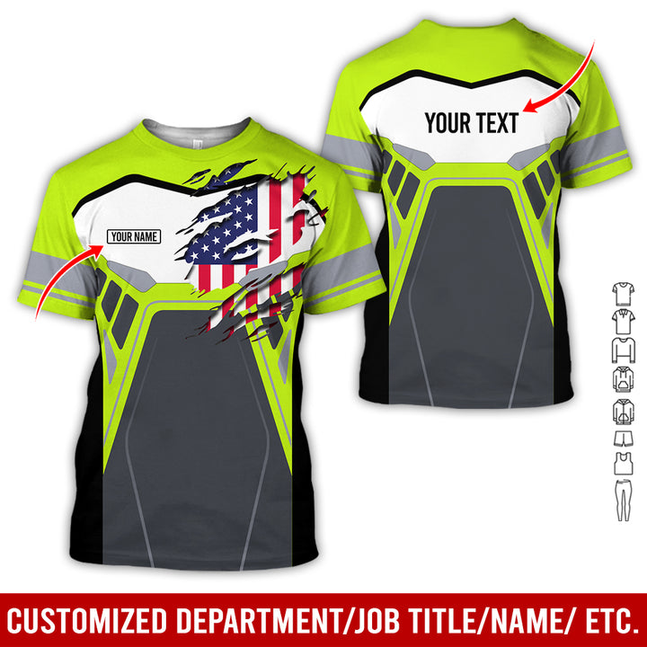 Custom Workwear Style 3D All Over Printed Clothes AY209