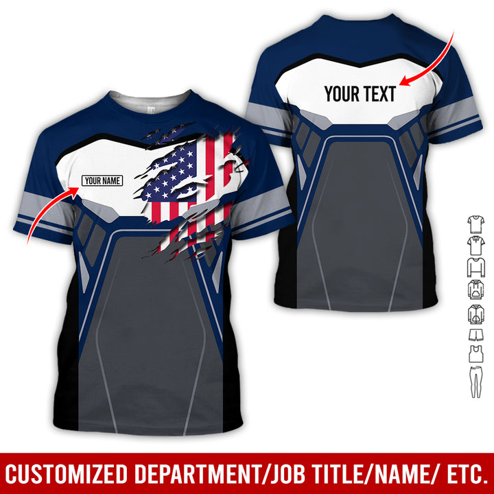Custom Workwear Style 3D All Over Printed Clothes AY209