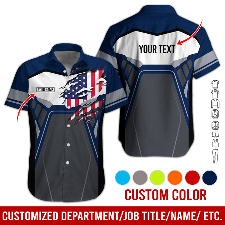 Custom Workwear Style 3D All Over Printed Clothes AY209