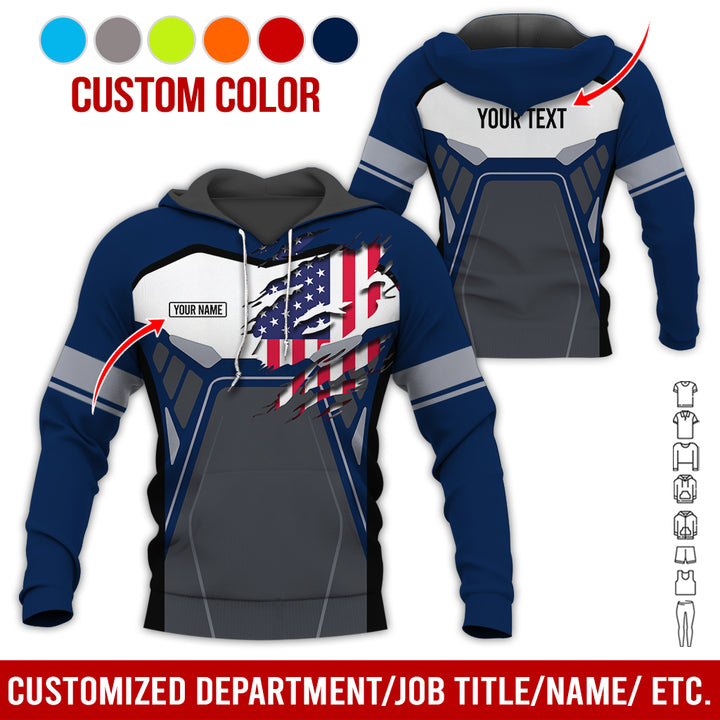 Custom Workwear Style 3D All Over Printed Clothes AY209