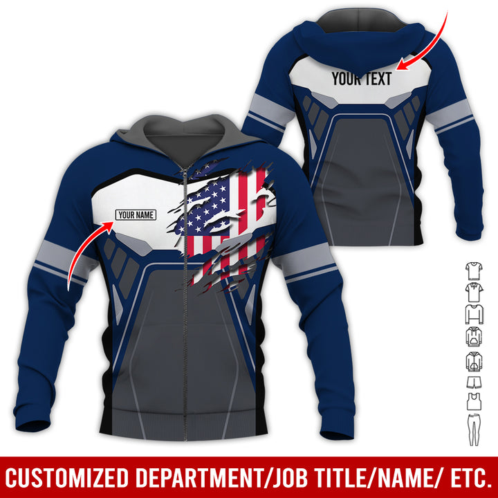 Custom Workwear Style 3D All Over Printed Clothes AY209