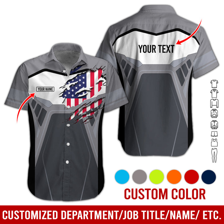 Custom Workwear Style 3D All Over Printed Clothes AY209