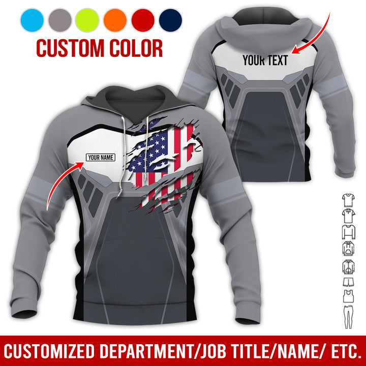 Custom Workwear Style 3D All Over Printed Clothes AY209