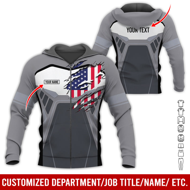 Custom Workwear Style 3D All Over Printed Clothes AY209