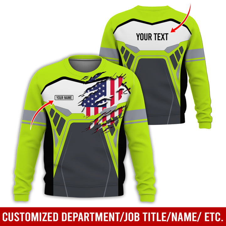 Custom Workwear Style 3D All Over Printed Clothes AY209